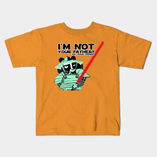 Tanuki I´m not your father black Kids T-Shirt